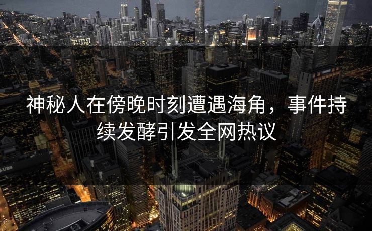 神秘人在傍晚时刻遭遇海角，事件持续发酵引发全网热议
